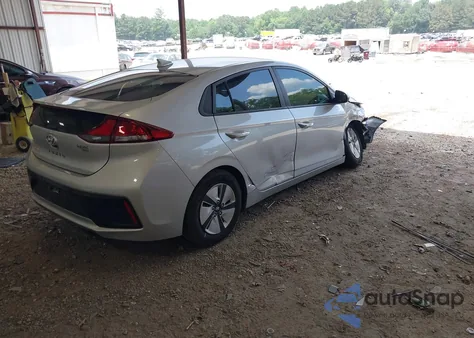 2018 Hyundai Ioniq Hybrid Blue из США, поврежденный, VIN KMHC65LC8JU062217